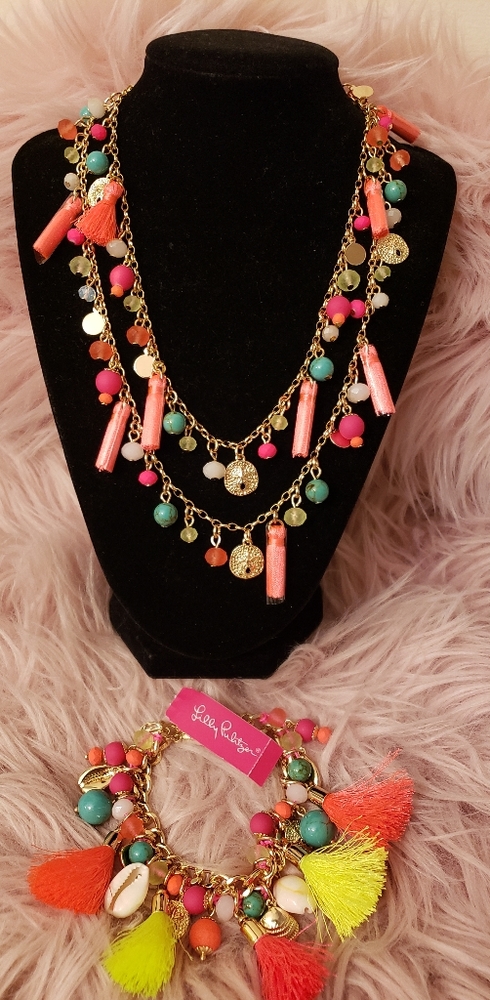 Lilly Pulitzer matching necklace & bracelet